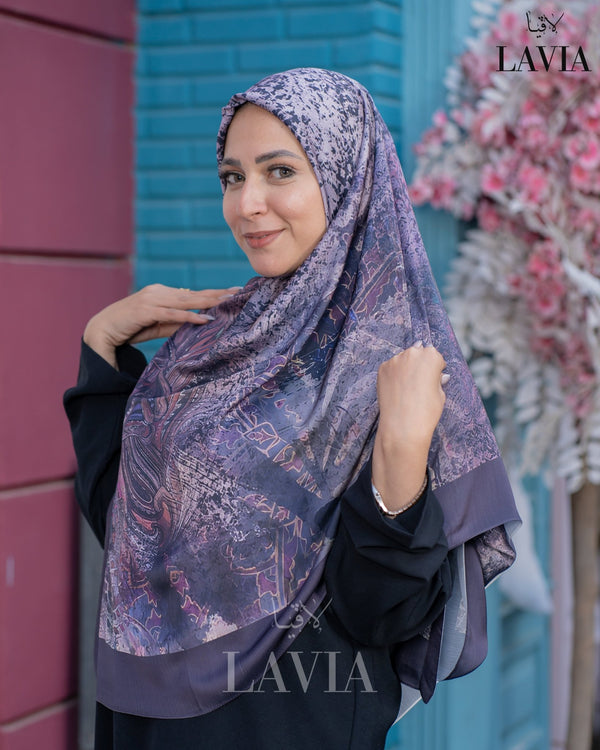 خمار ماليزي حرير ساتان فخم - Lavia