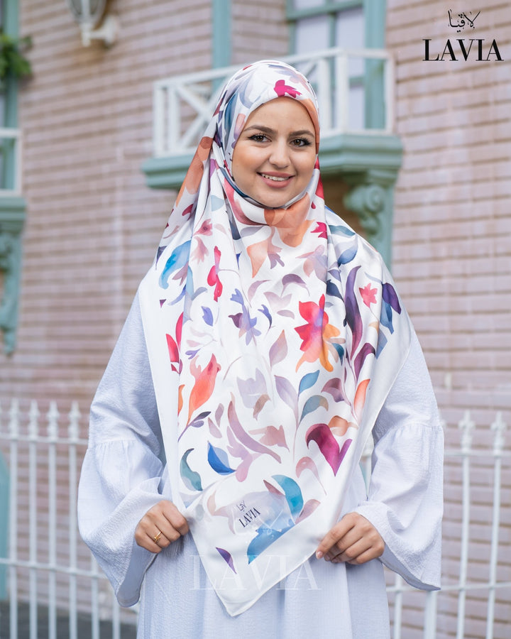 خمار ماليزي حرير ساتان فخم - Lavia