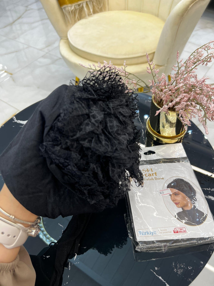 قمطة نفخ ناعم مميزة لون اسود - Lavia