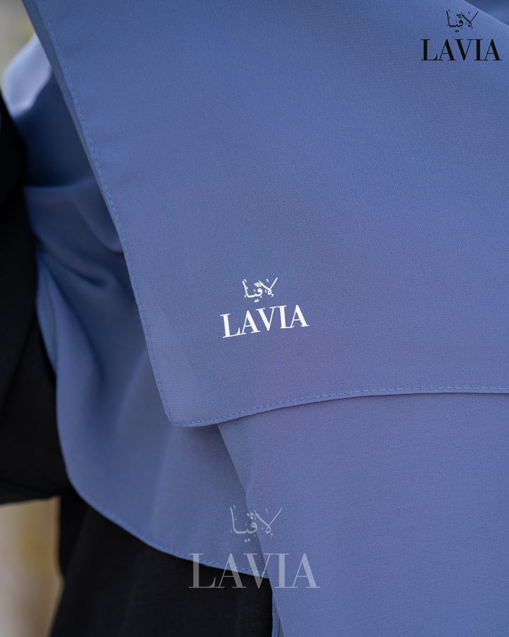 شال جورجيت لون ازرق باهت - Lavia