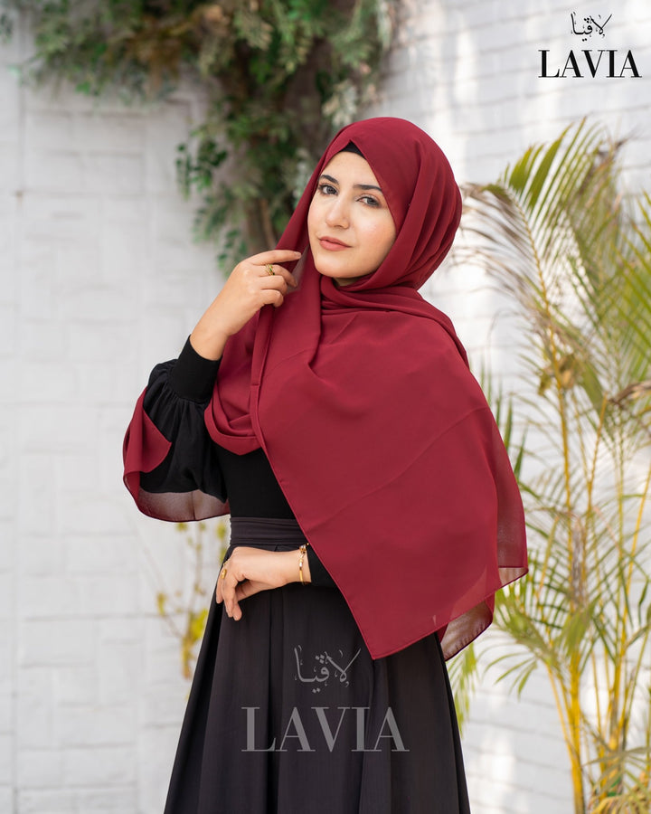 شال جورجيت لون بوردو - Lavia