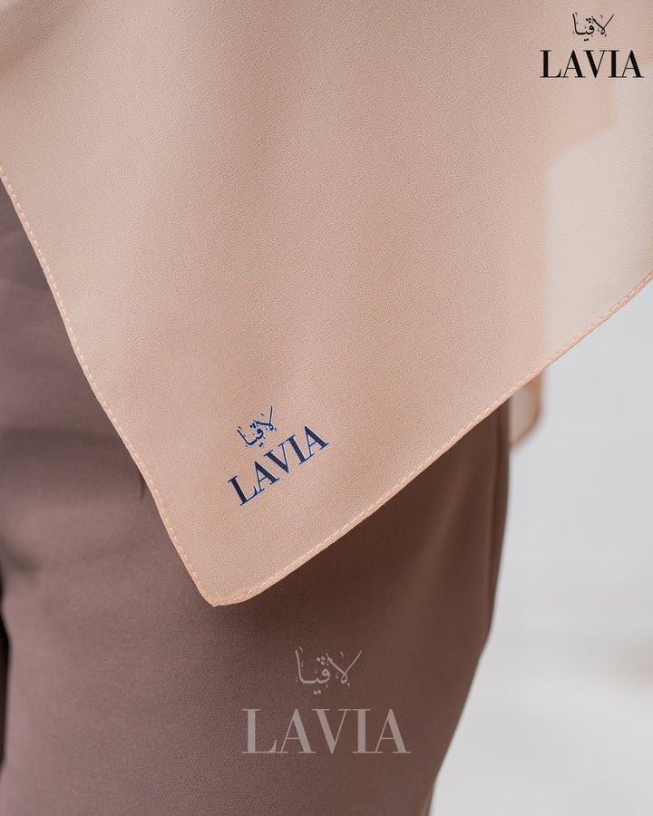 شال جورجيت لون بيج - Lavia