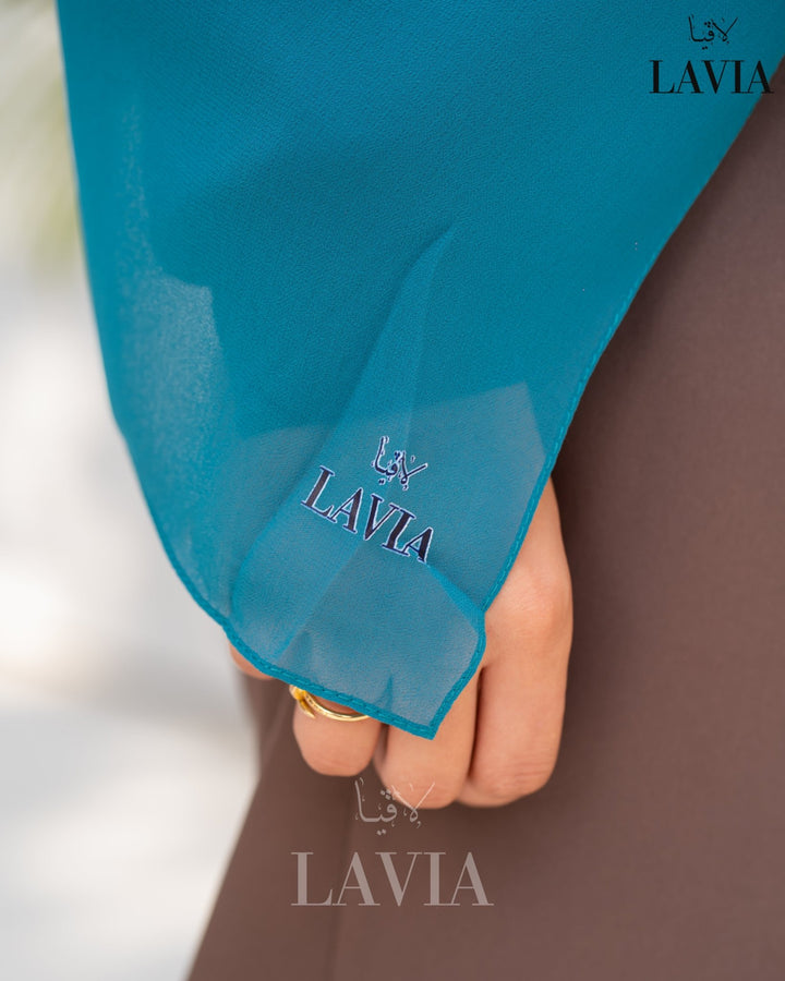 شال جورجيت لون توركيز - Lavia