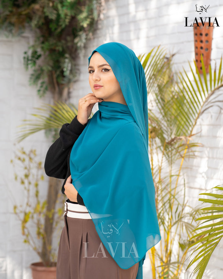 شال جورجيت لون توركيز - Lavia