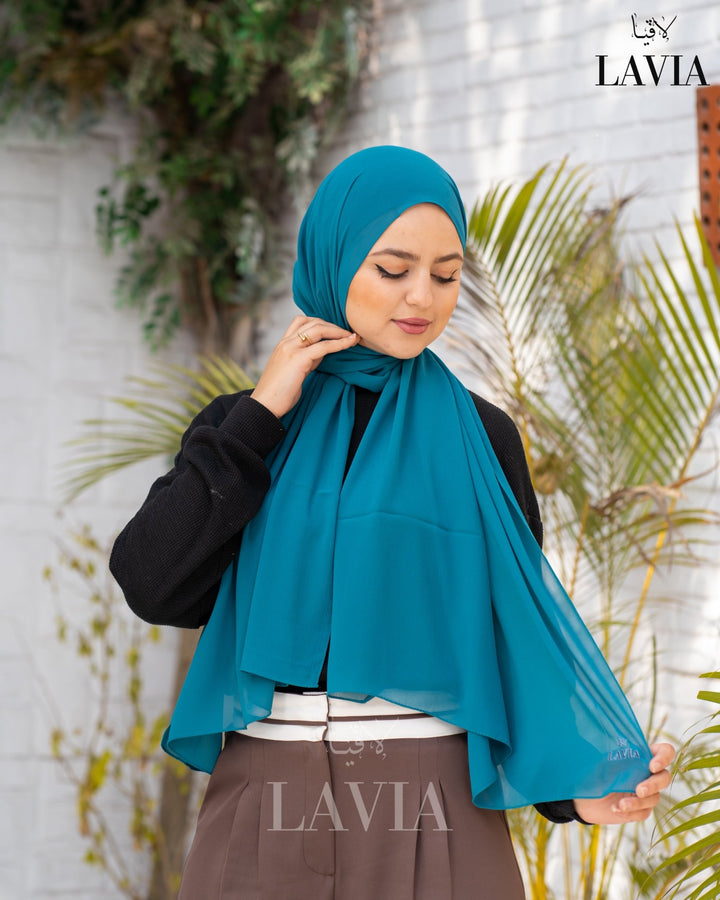 شال جورجيت لون توركيز - Lavia