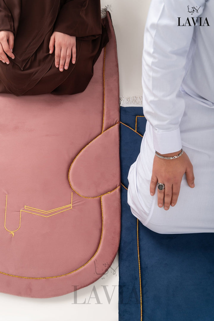 سجاد صلاة فاخر للأزواج جودة عالية(كابلز) مع شنتة - Lavia