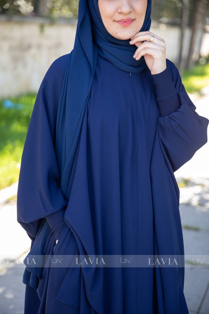طقم تنورة الأميرات 👑 لون كحلي - Lavia